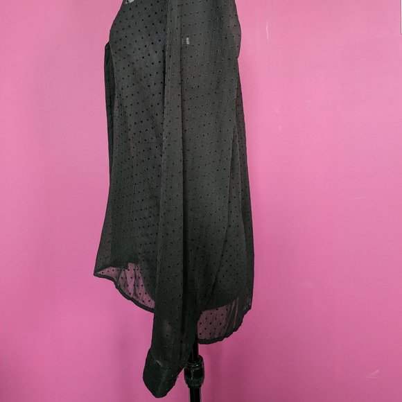 Vero Moda Sheer Polka Dot Blouse Large - Picture 8 of 11